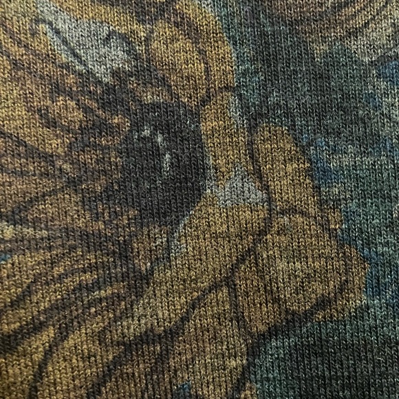 Christopher and Banks floral print tunic top with side pockets and button back. - Picture 3 of 6